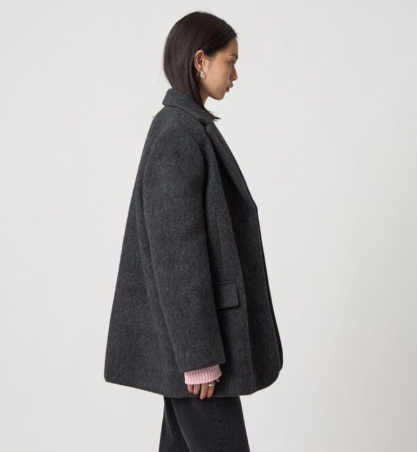 EMMEL REFINES「＜EMMEL REFINES＞EM シャギー ボンディング ジャケット」|テーラードジャケット|