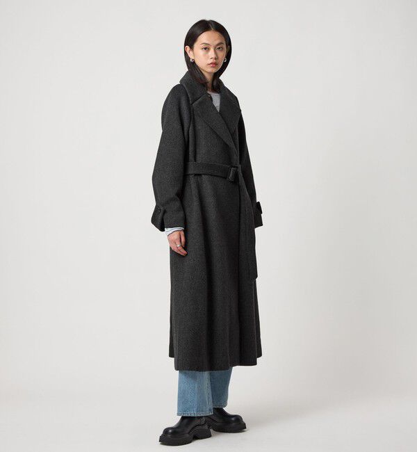 EMMEL REFINES「＜EMMEL REFINES＞EM ベルテッド フレア ロングコート」|その他|