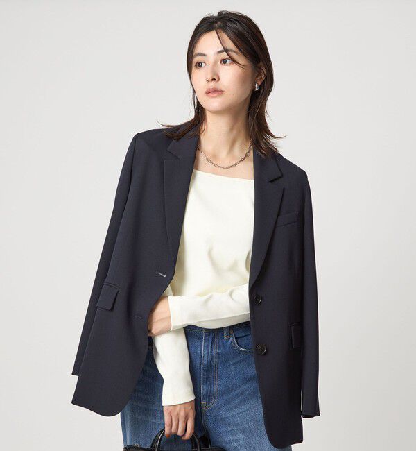 UNITED ARROWS green label relaxing「デコルテ フライス ロングスリーブ プルオーバー」|Tシャツ・カットソー|