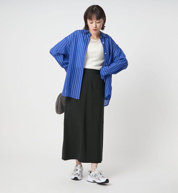 UNITED ARROWS green label relaxing「パウダリー ナロー スカート」|タイト|