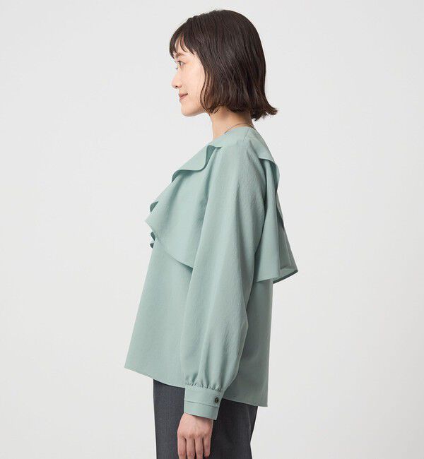 UNITED ARROWS green label relaxing「ケープ ロングスリーブ ブラウス」|シャツ・ブラウス|