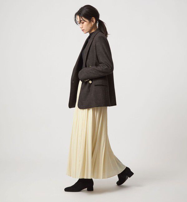 UNITED ARROWS green label relaxing「シアー プリーツ スカート」|フレア|