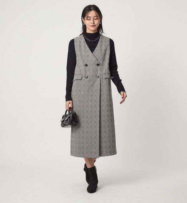 UNITED ARROWS green label relaxing「［size SHORTあり］ウールライク ジャンパースカート」|ジャンパースカート|