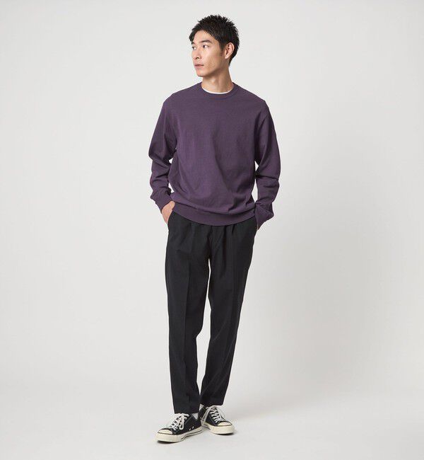 UNITED ARROWS green label relaxing「コットン ポリエステル クルーネック ニット」|ニット・セーター|