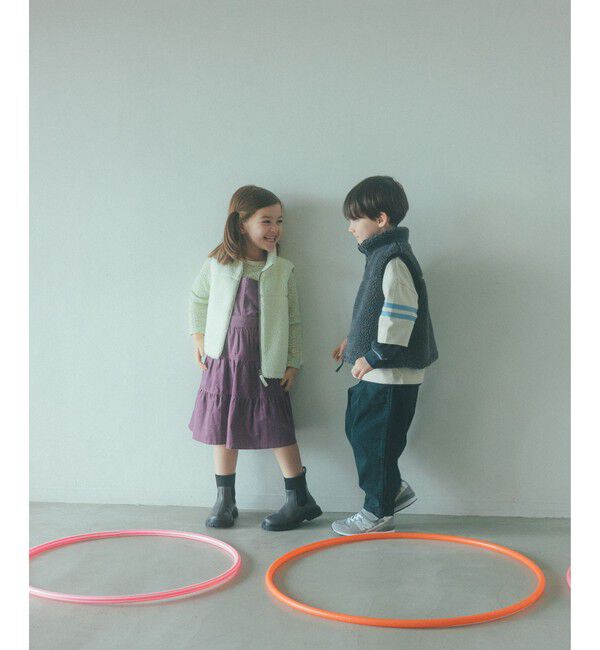 UNITED ARROWS green label relaxing「ボアベスト / キッズ  100cm-160cm」|ベスト・ジレ|