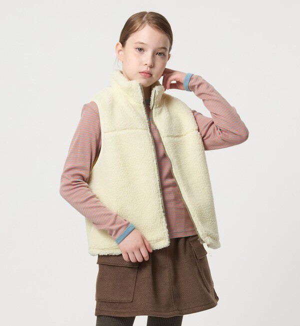 UNITED ARROWS green label relaxing「ボアベスト / キッズ  100cm-160cm」|ベスト・ジレ|