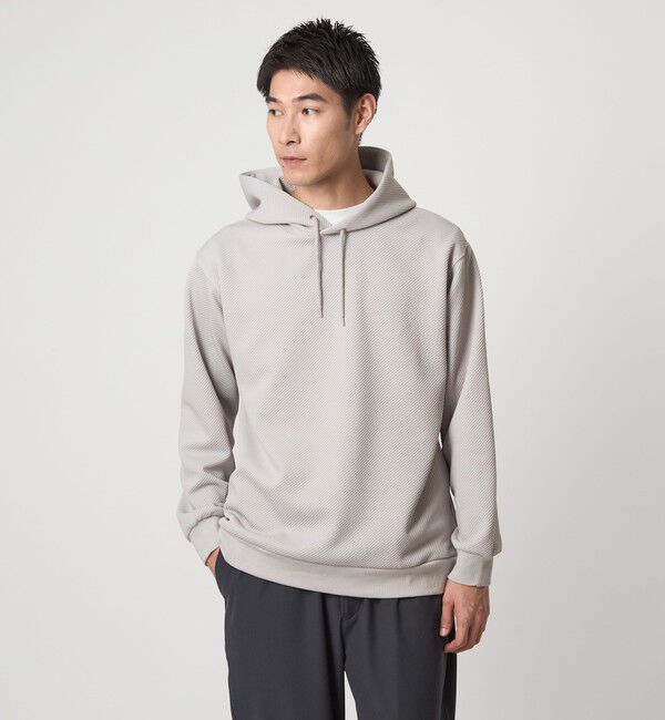 UNITED ARROWS green label relaxing「ツイル パフ フーディ パーカー」|パーカー|LT.GRAY