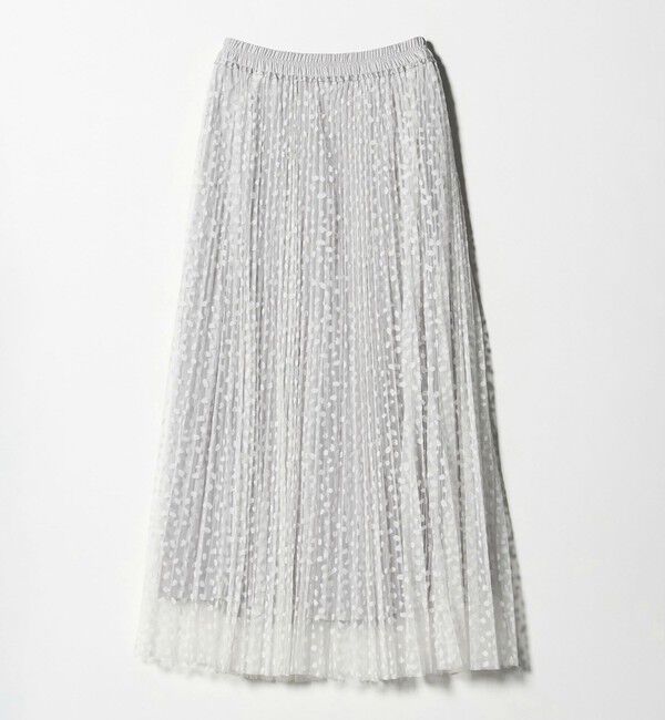 UNITED ARROWS green label relaxing「［size SHORT/TALLあり］2WAY チュール プリント プリーツ スカート」|フレア|