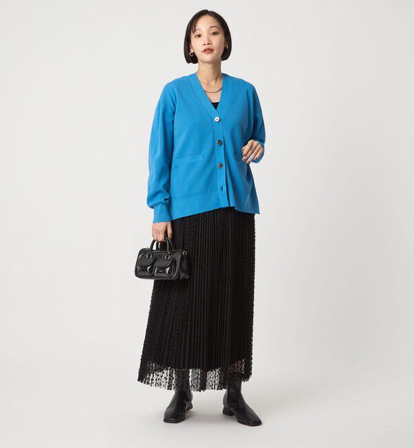 UNITED ARROWS green label relaxing「［size SHORT/TALLあり］2WAY チュール プリント プリーツ スカート」|フレア|