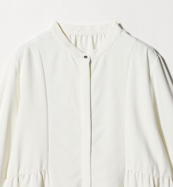 UNITED ARROWS green label relaxing「スタンドカラー ペプラム ブラウス」|シャツ・ブラウス|