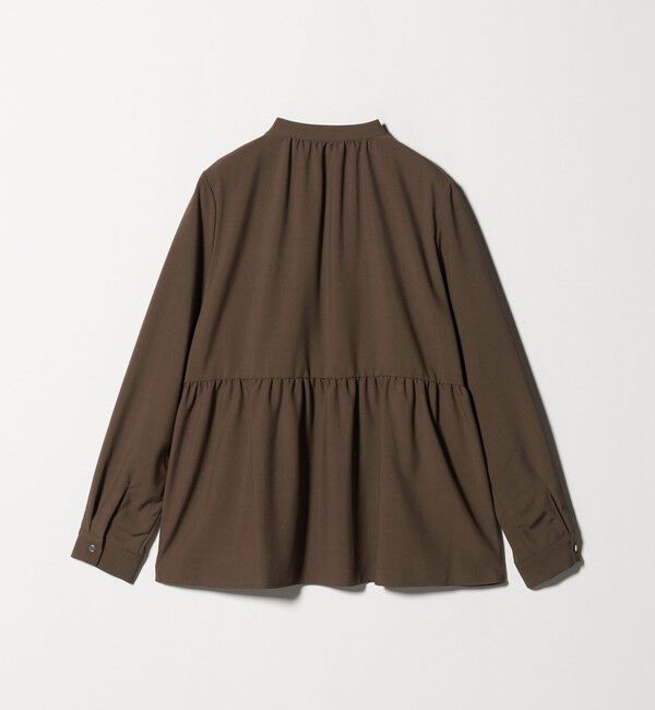 UNITED ARROWS green label relaxing「スタンドカラー ペプラム ブラウス」|シャツ・ブラウス|