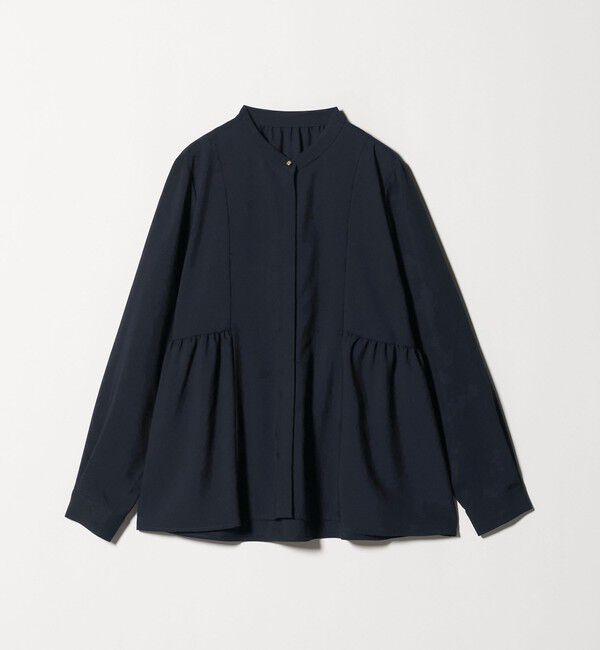 UNITED ARROWS green label relaxing「スタンドカラー ペプラム ブラウス」|シャツ・ブラウス|