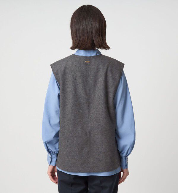 UNITED ARROWS green label relaxing「アッシュクジャージー Vネック ベスト ウォッシャブル」|ベスト・ジレ|