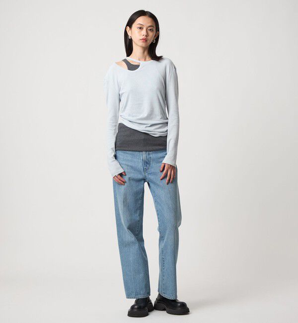 EMMEL REFINES「＜EMMEL REFINES＞EM カットアウト レイヤーセット カットソー」|Tシャツ・カットソー|