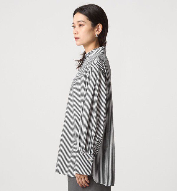 UNITED ARROWS green label relaxing「ニットベスト&times;フリルネック ブラウス」|シャツ・ブラウス|