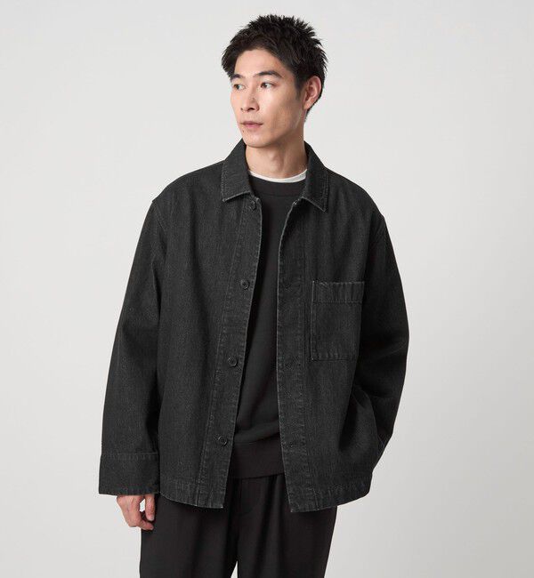 UNITED ARROWS green label relaxing「デニム カバーオール」|ブルゾン・スタジャン|DK.GRAY
