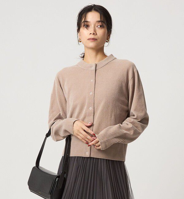 UNITED ARROWS green label relaxing「モールヤーン クルーネック カーディガン ウォッシャブル」|カーディガン|BEIGE