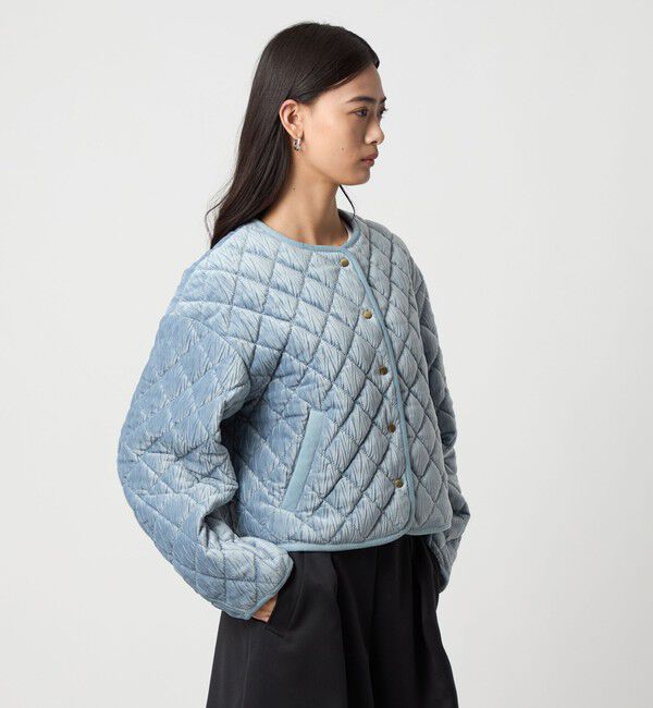 EMMEL REFINES「＜EMMEL REFINES＞EM ベロア キルト ブルゾン」|その他|