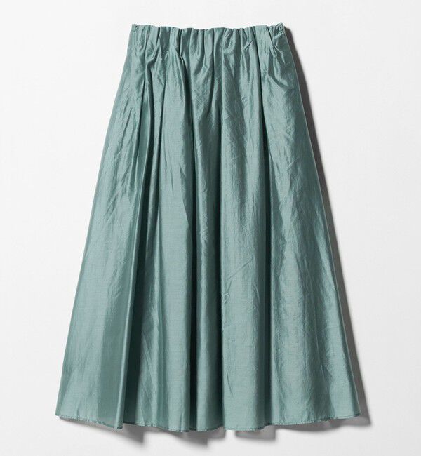 UNITED ARROWS green label relaxing「［size SHORTあり］チンツシアー ギャザー スカート」|フレア|