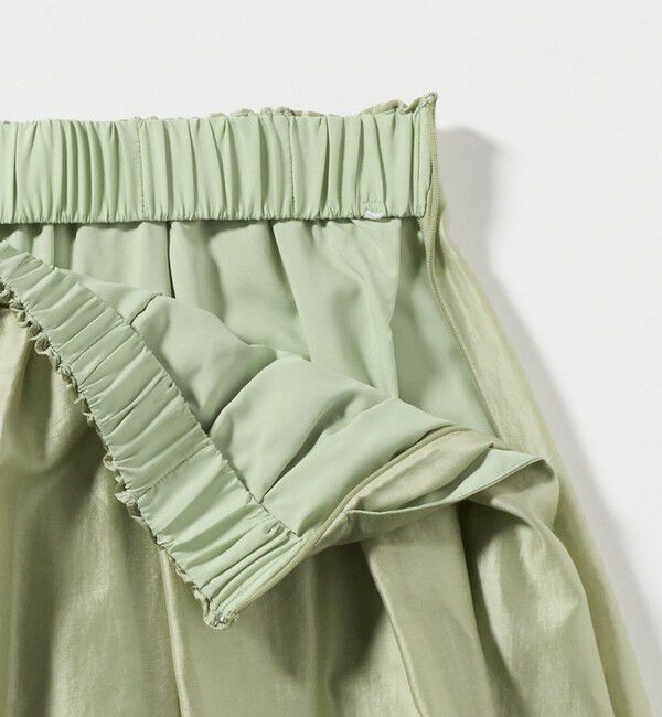 UNITED ARROWS green label relaxing「［size SHORTあり］チンツシアー ギャザー スカート」|フレア|