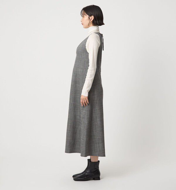 UNITED ARROWS green label relaxing「［size SHORTあり］TWEEDY  ツイーディー Vネック フレア ジャンパースカート」|ジャンパースカート|