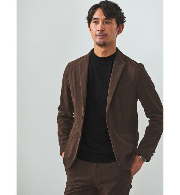 UNITED ARROWS green label relaxing「【WEB限定】JUST fit コーデュロイ ナロー セットアップ -ストレッチ-」|テーラードジャケット|