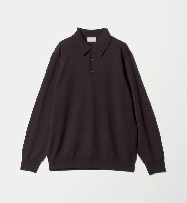 UNITED ARROWS green label relaxing「Super 120's ハイゲージ ニット ポロシャツ」|ニット・セーター|