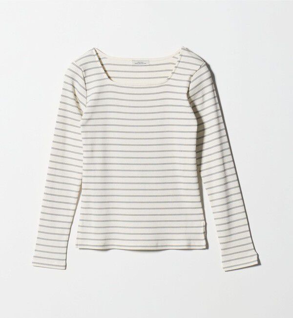 UNITED ARROWS green label relaxing「ブライトリブ スクエアネック ロングスリーブ カットソー 制菌」|Tシャツ・カットソー|