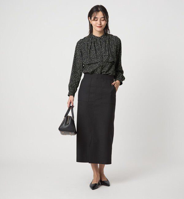 UNITED ARROWS green label relaxing「シアー フロント ヨーク ブラウス マシンウォッシャブル UVカット」|シャツ・ブラウス|