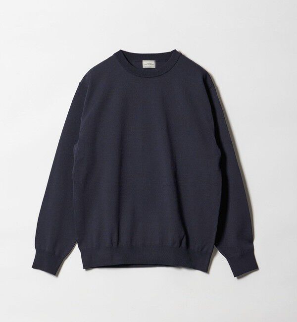 UNITED ARROWS green label relaxing「A+ MOULINE ポリエステル クルーネック ニット -ウォッシャブル-」|ニット・セーター|
