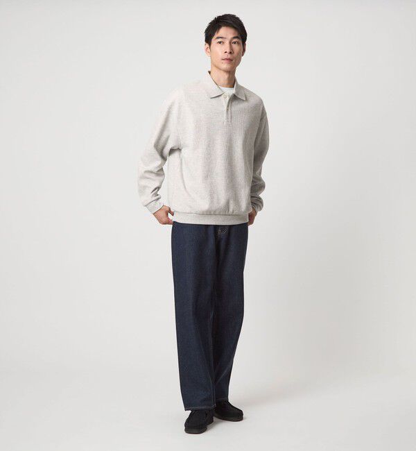 UNITED ARROWS green label relaxing「ワッフル 長袖 ポロシャツ カットソー」|ポロシャツ|