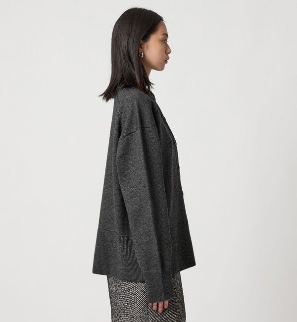 EMMEL REFINES「＜EMMEL REFINES＞EM HW ルーズ 2WAY ニット プルオーバー＆カーディガン」|カーディガン|