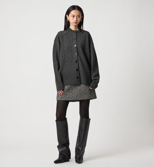 EMMEL REFINES「＜EMMEL REFINES＞EM HW ルーズ 2WAY ニット プルオーバー＆カーディガン」|カーディガン|