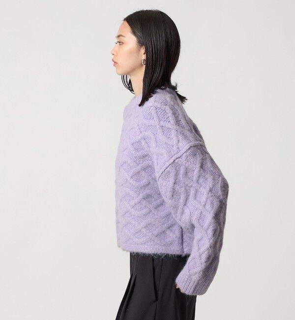 EMMEL REFINES「＜EMMEL REFINES＞EM バックリボン ケーブルニット プルオーバー」|ニット・セーター|