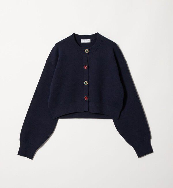 EMMEL REFINES「＜EMMEL REFINES＞EM HW ビジュー ミニ カーディガン」|カーディガン|
