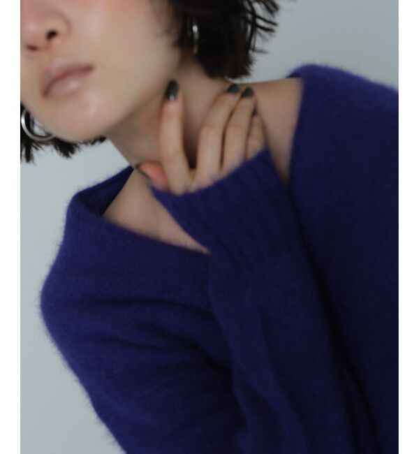 EMMEL REFINES「＜EMMEL REFINES＞EM FOX/W/CA Vネック カーディガン」|カーディガン|