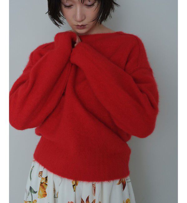 EMMEL REFINES「＜EMMEL REFINES＞EM FOX/W/CA ニットプルオーバー」|ニット・セーター|RED