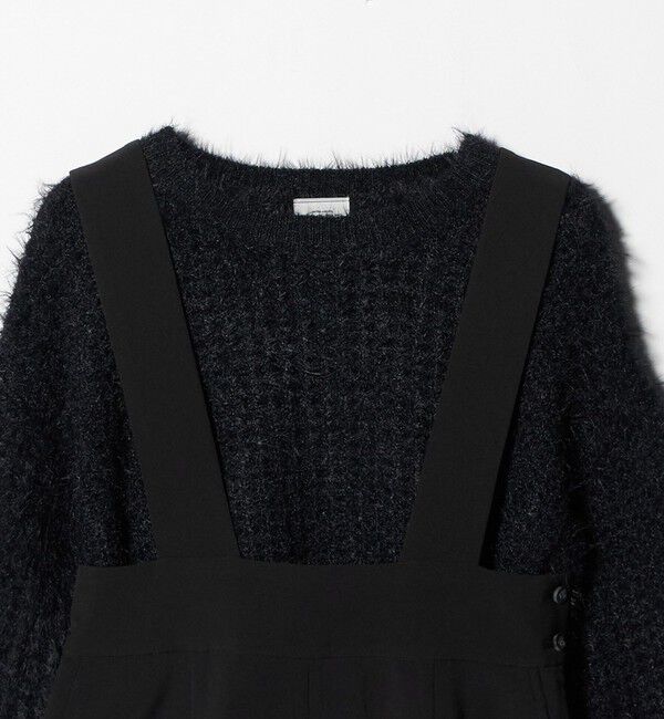 UNITED ARROWS green label relaxing「フェザー ニット プルオーバー &times; ジャンスパースカート セット」|ジャンパースカート|