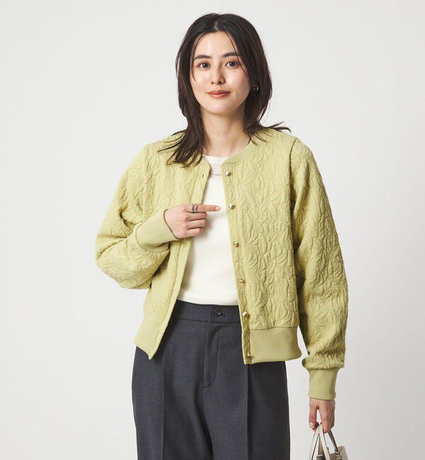 UNITED ARROWS green label relaxing「フクレジャカード カットソー カーディガン」|カーディガン|YELLOW