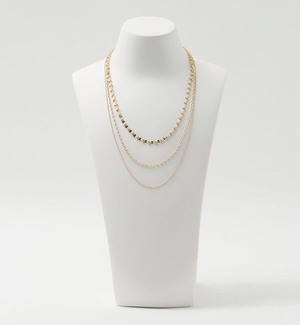 UNITED ARROWS green label relaxing「3WAY デザインチェーン 3連 ネックレス」|ネックレス|