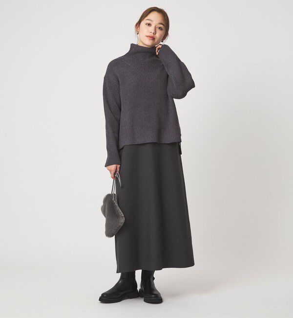 UNITED ARROWS green label relaxing「タートルネック ニット &times; キャミソールワンピース セット」|ワンピース|