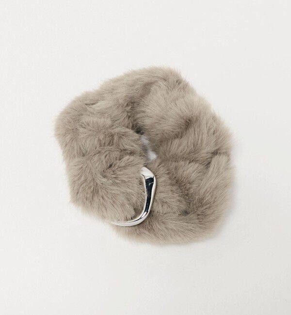 UNITED ARROWS green label relaxing「フェイクファー メタルリング シュシュ」|ヘアゴム・シュシュ|