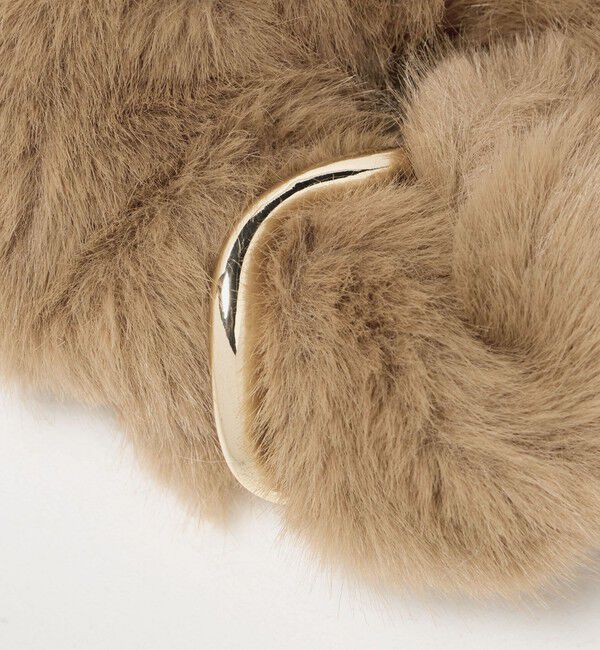 UNITED ARROWS green label relaxing「フェイクファー メタルリング シュシュ」|ヘアゴム・シュシュ|