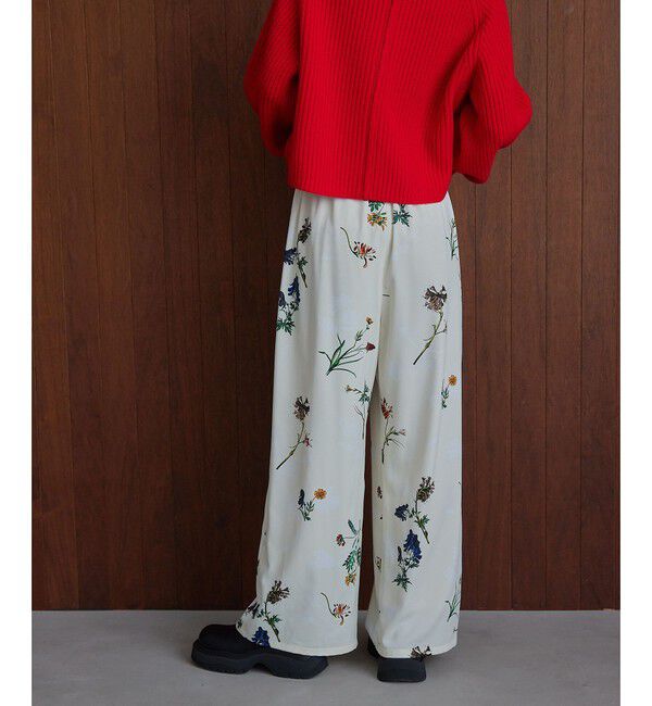 EMMEL REFINES「＜EMMEL REFINES＞EM フラワープリント イージーパンツ 2」|チノ|