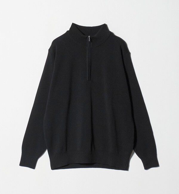 UNITED ARROWS green label relaxing「＜gim＞25F H/MLN ハーフジップ プルオーバー ニット -ウォッシャブル-」|ニット・セーター|