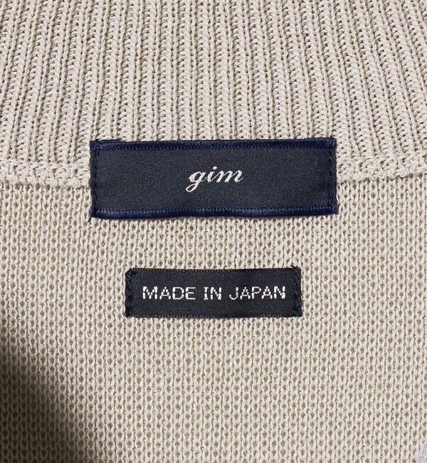 UNITED ARROWS green label relaxing「＜gim＞25F H/MLN ハーフジップ プルオーバー ニット -ウォッシャブル-」|ニット・セーター|