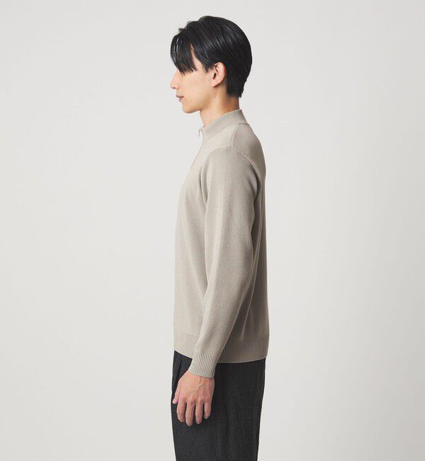UNITED ARROWS green label relaxing「＜gim＞25F H/MLN ハーフジップ プルオーバー ニット -ウォッシャブル-」|ニット・セーター|