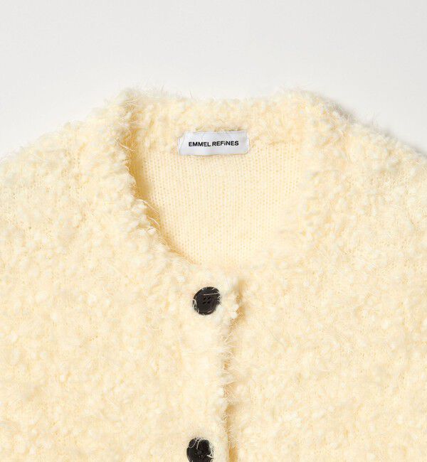 EMMEL REFINES「＜EMMEL REFINES＞EM ポコスラブ フラッフィー カーディガン」|カーディガン|