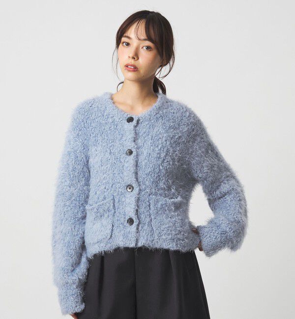 EMMEL REFINES「＜EMMEL REFINES＞EM ポコスラブ フラッフィー カーディガン」|カーディガン|