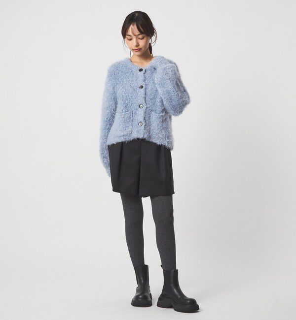 EMMEL REFINES「＜EMMEL REFINES＞EM ポコスラブ フラッフィー カーディガン」|カーディガン|
